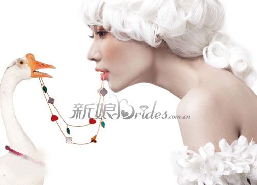 唇妝珠寶巧搭配 打造完美新娘