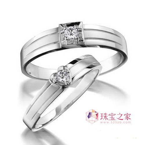 婚戒首選品牌鉑金鑲鉆對戒