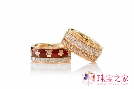 櫻桃(左)、甜蜜的吻(右) 華洛芙Wellendorff 2012龍年紅色祈愿系列櫻桃(左)、甜蜜的吻(右)