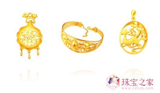福麒“五福”千足金系列之福氣金