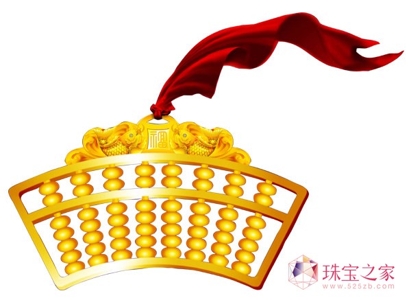 金一黃金吉祥三寶金套裝算盤