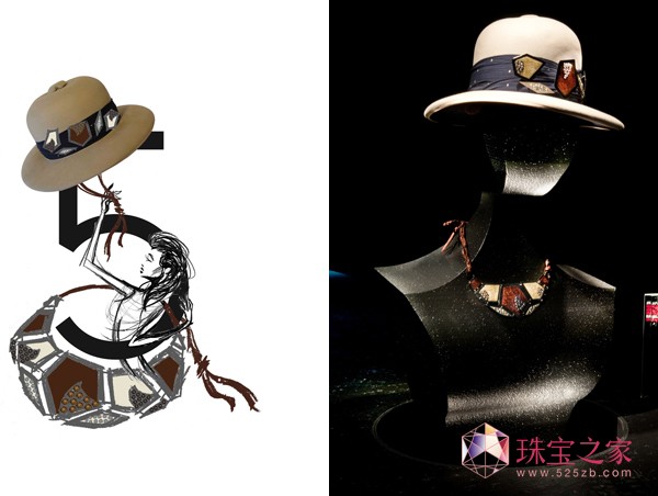 Borsalino(博薩利諾)金帽子 帽子與珠寶