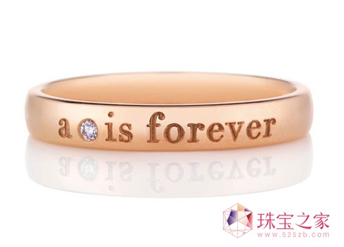“A Diamond is Forever”玫瑰金戒環 “A Diamond is Forever”玫瑰金戒環